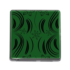 Folk Flowers Print Floral Pattern Ethnic Art Memory Card Reader (square 5 Slot) by Eskimos