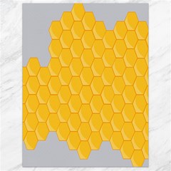 Hexagons Yellow Honeycomb Hive Bee Hive Pattern Canvas 18  X 24  by artworkshop