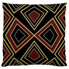 Abstract Pattern Geometric Backgrounds  Large Flano Cushion Case (two Sides) by Eskimos