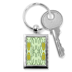 Abstract Pattern Geometric Backgrounds Key Chain (rectangle) by Eskimos