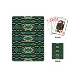 Abstract pattern geometric backgrounds Playing Cards Single Design (Mini) Back