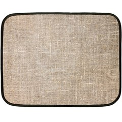 Textile Jute Brown Fleece Blanket (mini) by artworkshop
