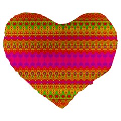 Calming Peace Large 19  Premium Heart Shape Cushions by Thespacecampers