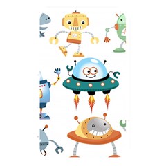 Vector-set-funny-robots-cartoon Memory Card Reader (rectangular) by Jancukart