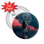 Astronaut-moon-space-nasa-planet 2.25  Buttons (100 pack)  Front
