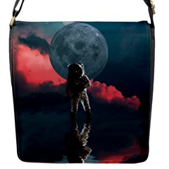 Astronaut-moon-space-nasa-planet Flap Closure Messenger Bag (s) by Jancukart