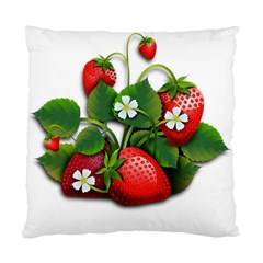 Strawberries-fruits-fruit-red Standard Cushion Case (one Side) by Jancukart