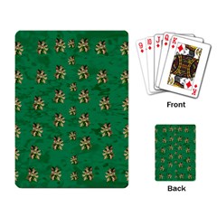 Water Lilies In The Soft Clear Warm Tropical Sea Playing Cards Single Design (rectangle) by pepitasart