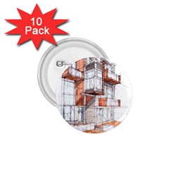 Rag-flats-onion-flats-llc-architecture-drawing Graffiti-architecture 1 75  Buttons (10 Pack) by Jancukart