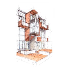 Rag-flats-onion-flats-llc-architecture-drawing Graffiti-architecture Memory Card Reader (rectangular) by Jancukart