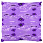 Folk flowers print Floral pattern Ethnic art Large Flano Cushion Case (Two Sides) Front