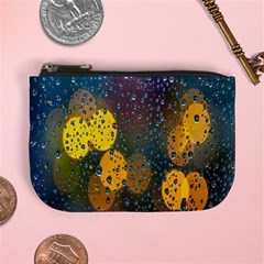 Raindrops Water Mini Coin Purse by artworkshop