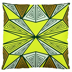 Abstract Pattern Geometric Backgrounds  Large Flano Cushion Case (one Side) by Eskimos