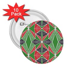 Abstract Pattern Geometric Backgrounds  2 25  Buttons (10 Pack)  by Eskimos