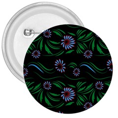 Folk Flowers Print Floral Pattern Ethnic Art 3  Buttons by Eskimos