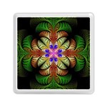 Fractal-abstract-flower-floral- -- Memory Card Reader (Square) Front