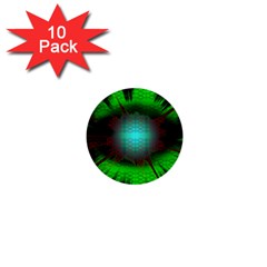 Eye To The Soul 1  Mini Buttons (10 Pack)  by Thespacecampers
