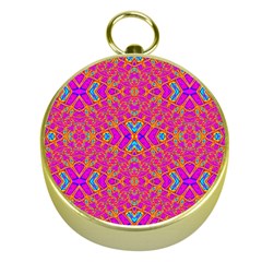 Pink Vacation Gold Compasses by Thespacecampers