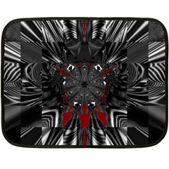 Abstract-artwork-art-fractal Fleece Blanket (mini) by Sudhe