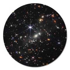 James Webb Space Telescope Deep Field Magnet 5  (round) by PodArtist