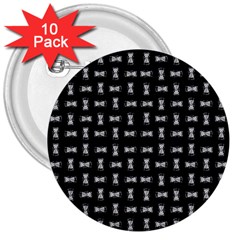 Fantasy Ethnic Caricature Motif Pattern 3  Buttons (10 Pack)  by dflcprintsclothing