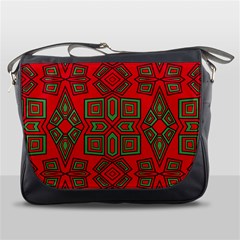 Abstract Pattern Geometric Backgrounds Messenger Bag by Eskimos