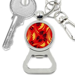 Folk Flowers Print Floral Pattern Ethnic Art Bottle Opener Key Chain by Eskimos