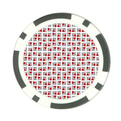 Spanish Love Phrase Motif Pattern Poker Chip Card Guard by dflcprintsclothing