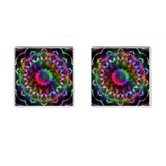 Pride Mandala Cufflinks (square) by MRNStudios
