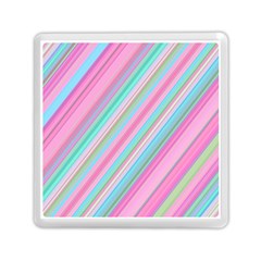 Background-lines Pink Memory Card Reader (square) by nateshop