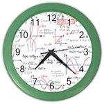 Math Formula Pattern Color Wall Clock Front
