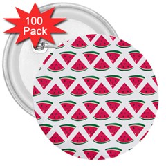 Illustration Watermelon Fruit Food Melon 3  Buttons (100 Pack)  by Sapixe