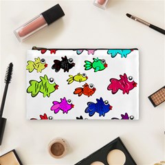 Fish Fishes Marine Life Swimming Water Cosmetic Bag (medium) by Sapixe