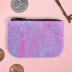  Texture Pink Light Blue Mini Coin Purse by artworkshop