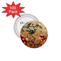 Flower Cubism Mosaic Vintage 1 75  Buttons (100 Pack)  by Jancukart