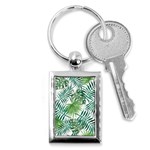 Leaves Background Wallpaper Pattern Key Chain (Rectangle) Front