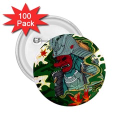 Armor Japan Maple Leaves Samurai 2 25  Buttons (100 Pack)  by Amaryn4rt