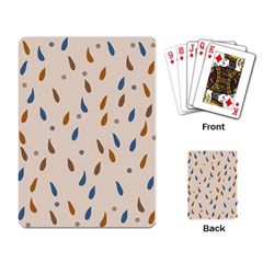 Raindrops Water Drops Pattern Playing Cards Single Design (rectangle) by Amaryn4rt