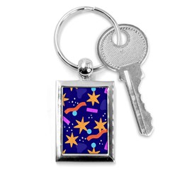 Star Abstract Pattern Wallpaper Key Chain (rectangle) by Amaryn4rt