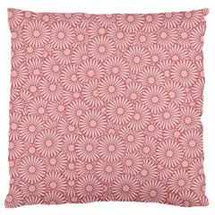 Flora Flowers Pattern Design Pink Spring Nature Large Flano Cushion Case (two Sides) by artworkshop