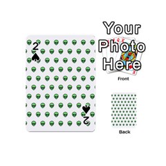 Aliens Ufo Fantasy Pattern Playing Cards 54 Designs (mini) by Wegoenart