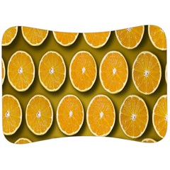 Orange Slices Cross Sections Pattern Velour Seat Head Rest Cushion by artworkshop