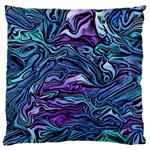 Illustration Abstract Waves Background Texture Large Flano Cushion Case (Two Sides) Back