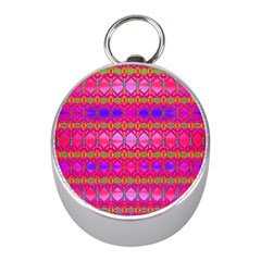 Pink Mirrors Mini Silver Compasses by Thespacecampers