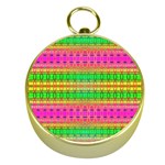Peace And Love Gold Compasses Front