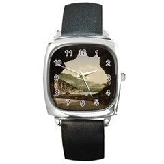 Ponale Road, Garda, Italy  Square Metal Watch by ConteMonfrey