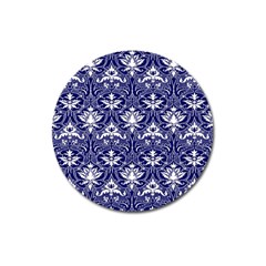 Blue Lace Decorative Ornament - Pattern 14th And 15th Century - Italy Vintage  Magnet 3  (round) by ConteMonfrey