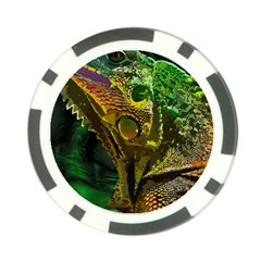 Chameleon Reptile Lizard Animal Poker Chip Card Guard (10 Pack) by Wegoenart