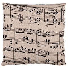 Art Vintage Music Paper Background Design Standard Flano Cushion Case (one Side) by Wegoenart