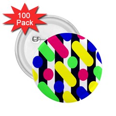 Illustration Geometric Form Circle Line Pattern 2 25  Buttons (100 Pack)  by Wegoenart